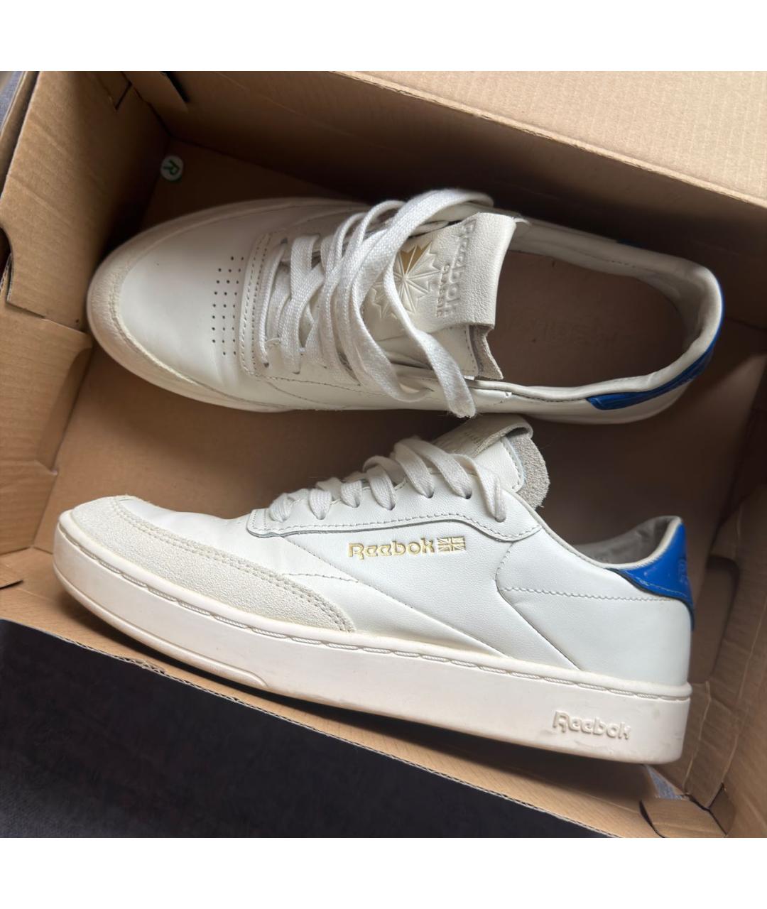 REEBOK Белые кожаные кеды, фото 7