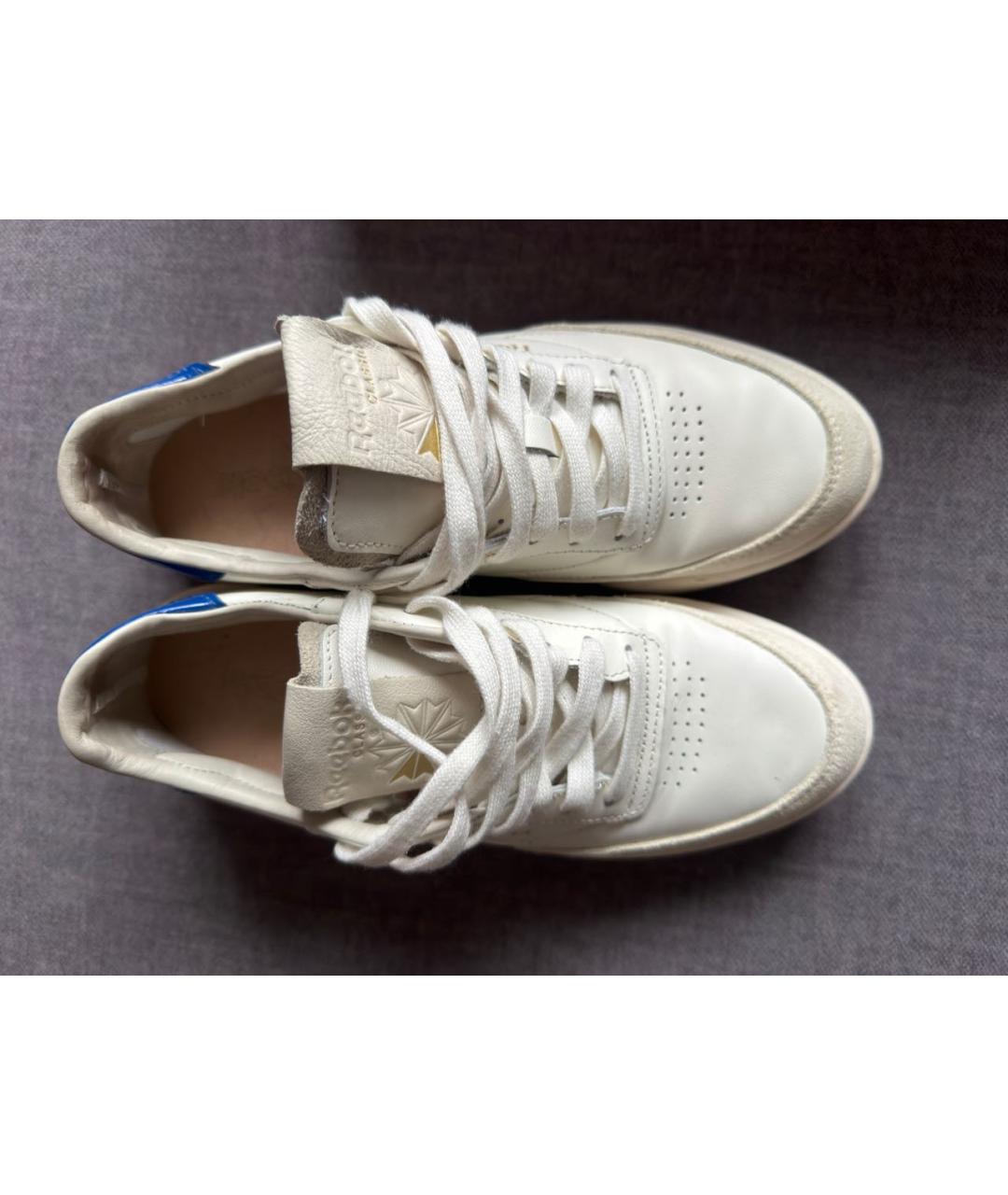 REEBOK Белые кожаные кеды, фото 2