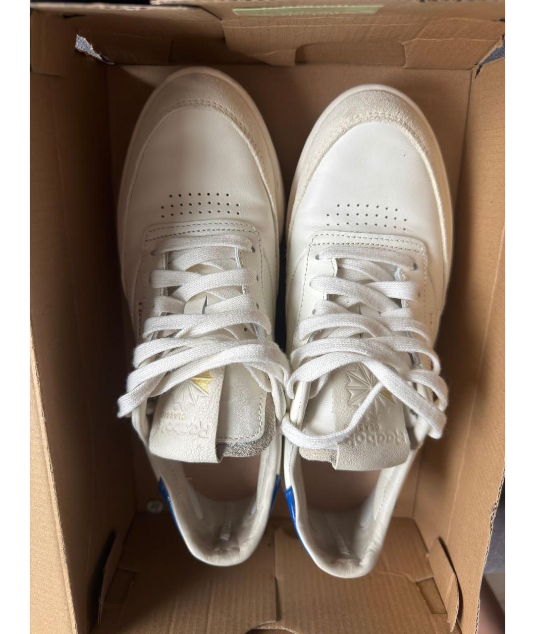 REEBOK Белые кожаные кеды, фото 3