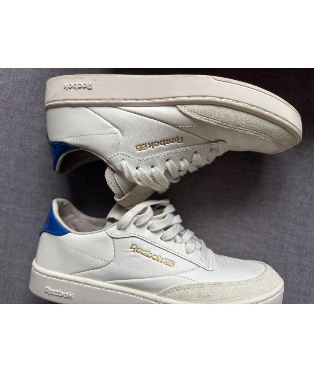 REEBOK Белые кожаные кеды, фото 4