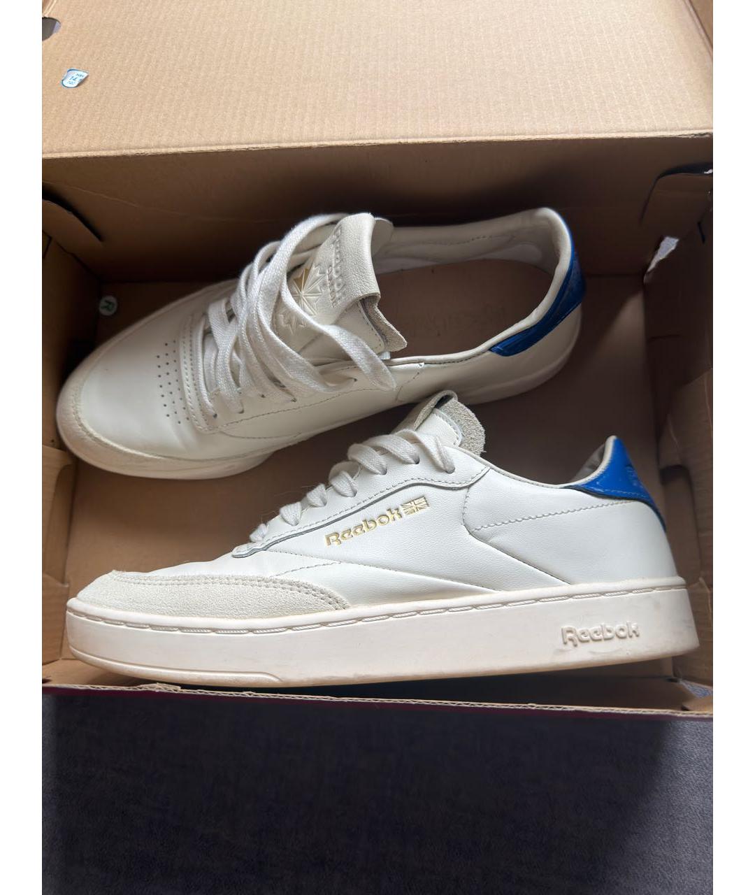 REEBOK Белые кожаные кеды, фото 8