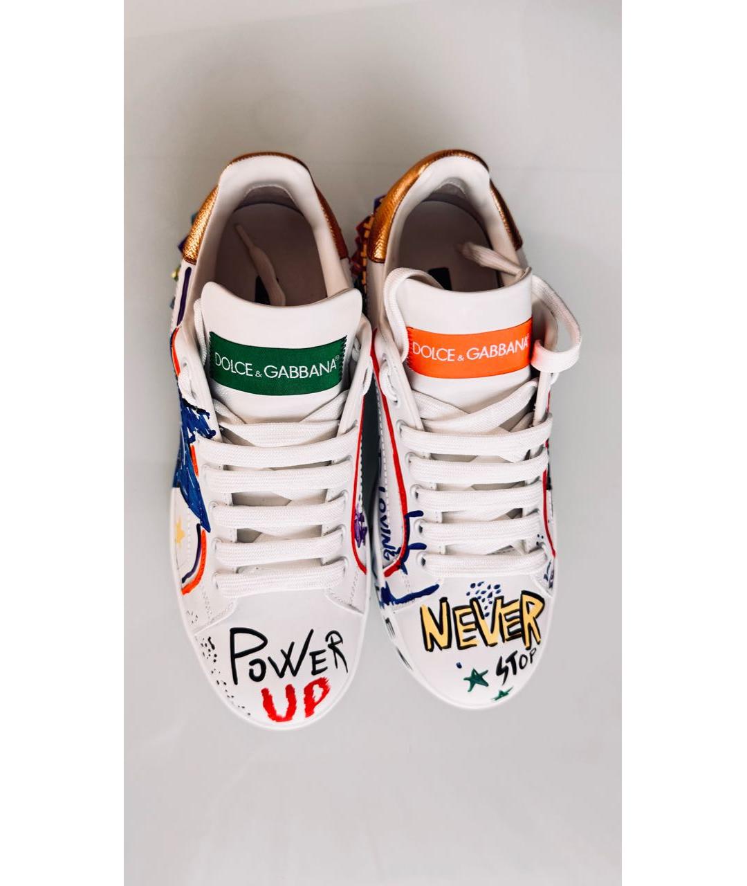 DOLCE&GABBANA Кожаные кроссовки, фото 2