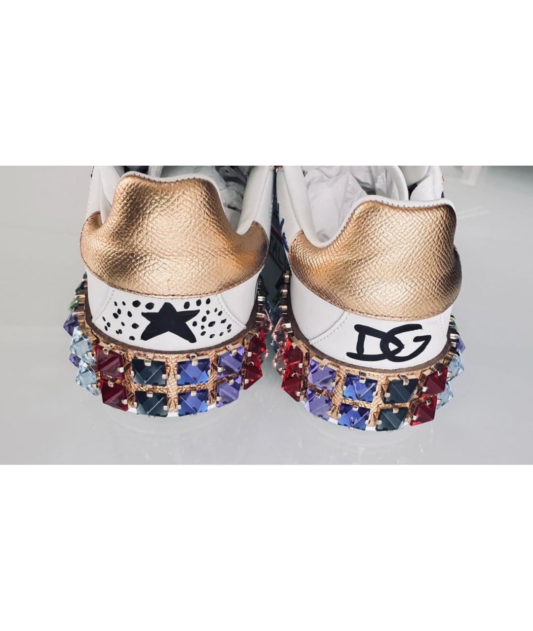 DOLCE&GABBANA Кожаные кроссовки, фото 4