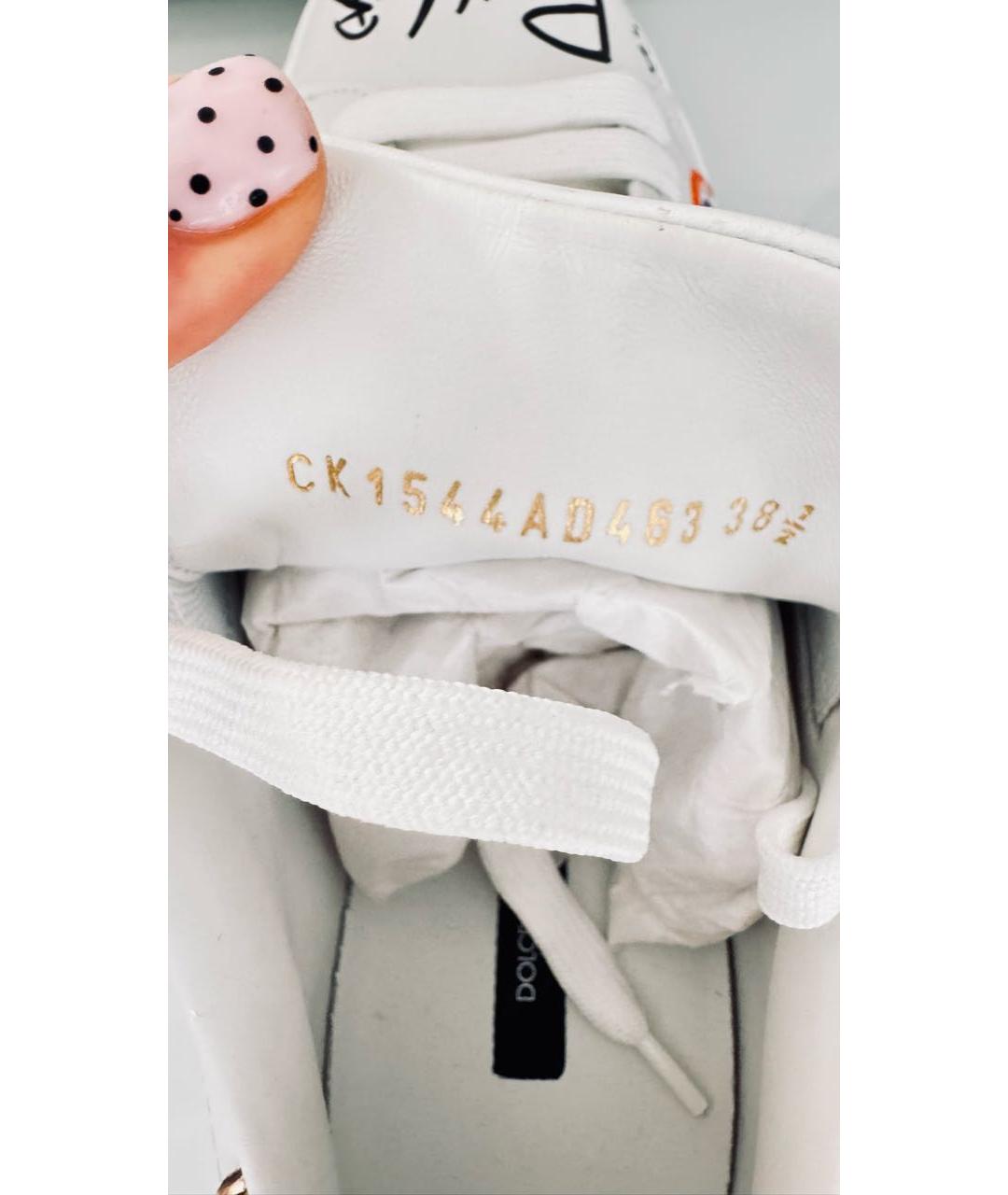 DOLCE&GABBANA Кожаные кроссовки, фото 6