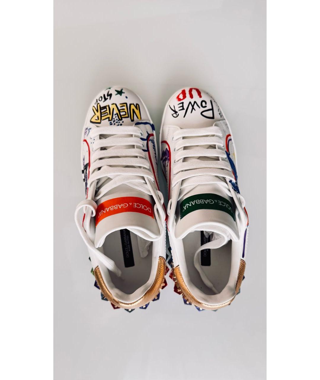 DOLCE&GABBANA Кожаные кроссовки, фото 3