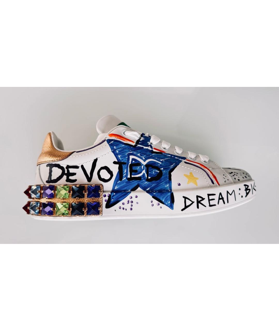 DOLCE&GABBANA Кожаные кроссовки, фото 9