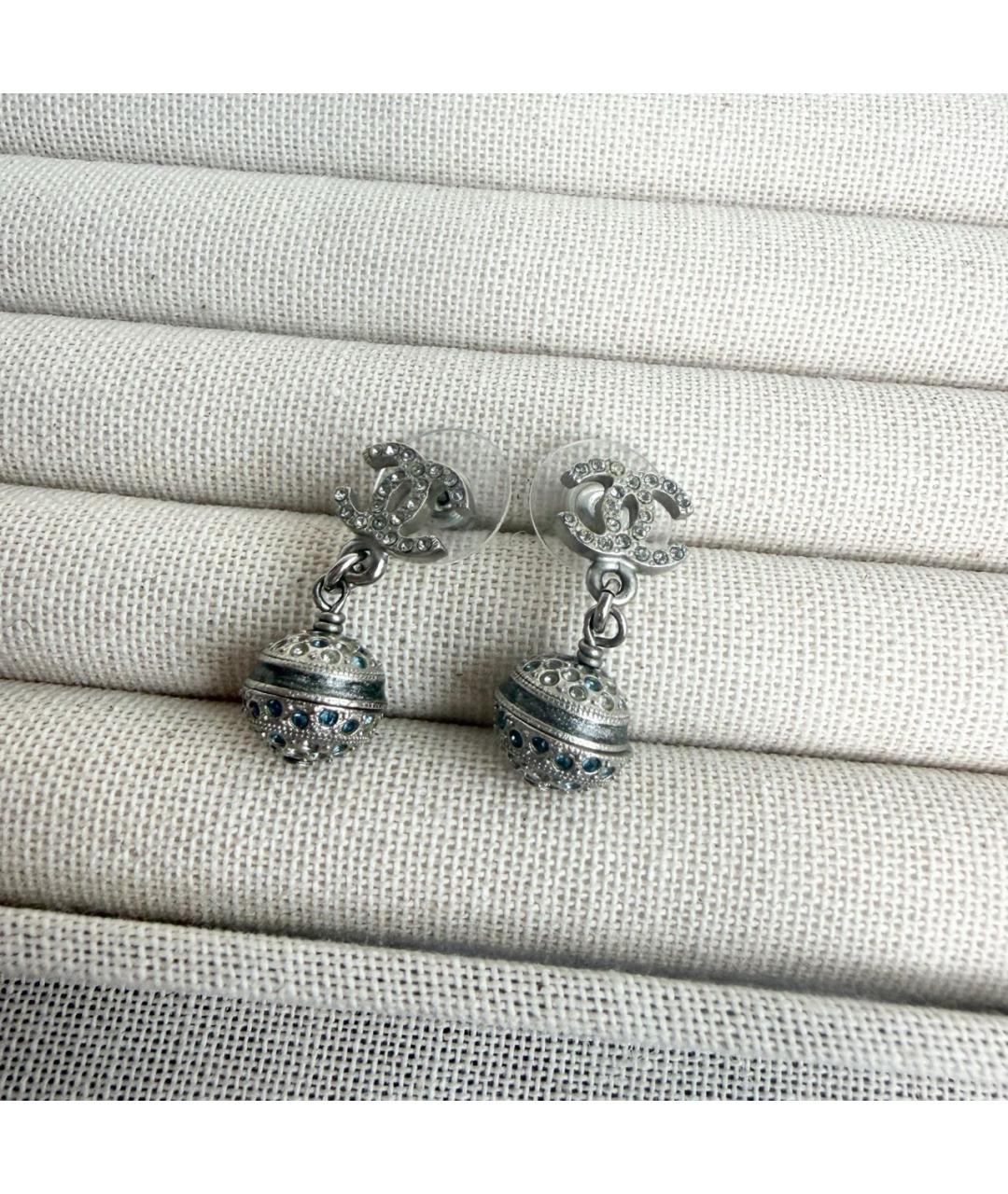 CHANEL Серебряные серьги, фото 3