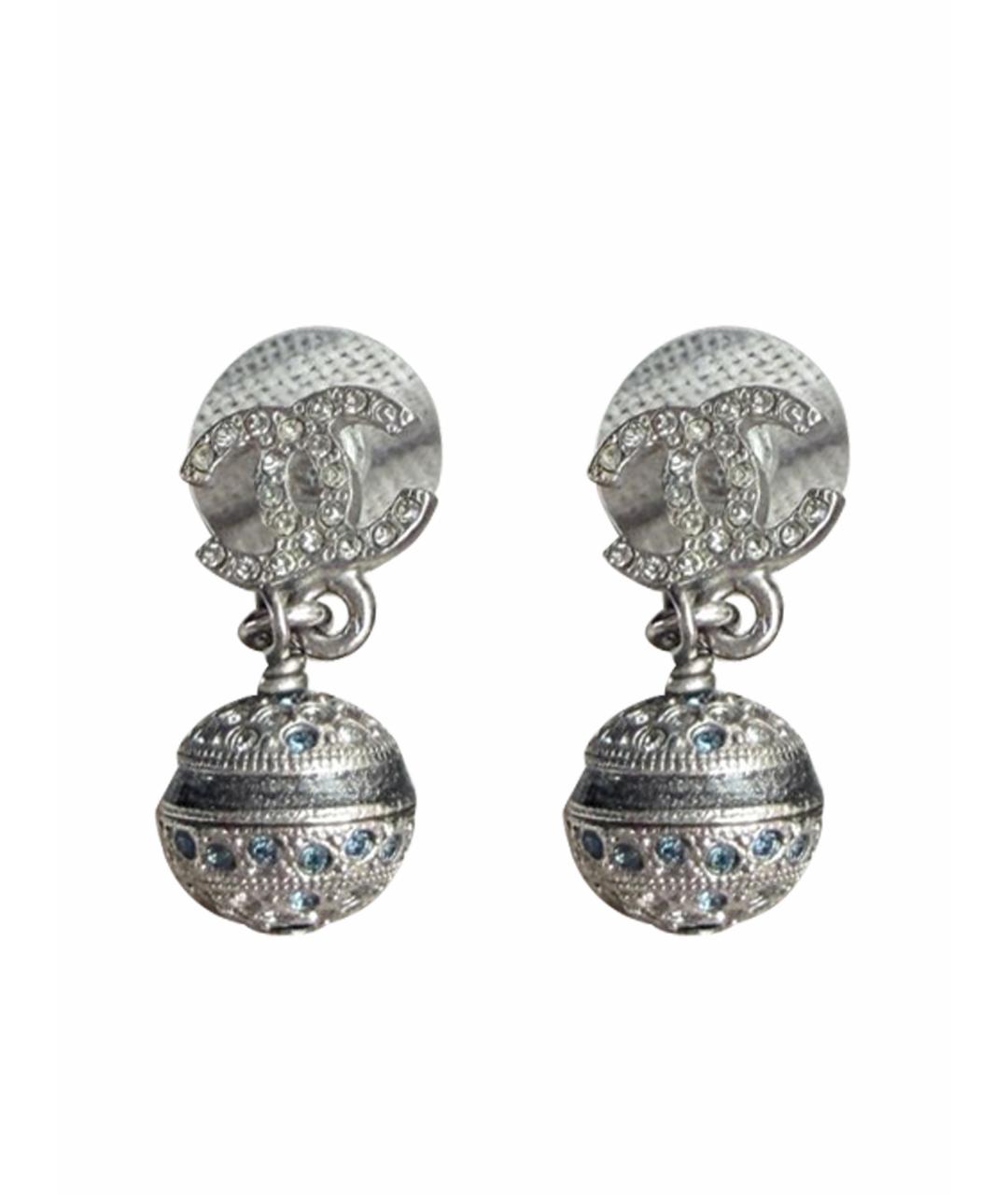 CHANEL Серебряные серьги, фото 1