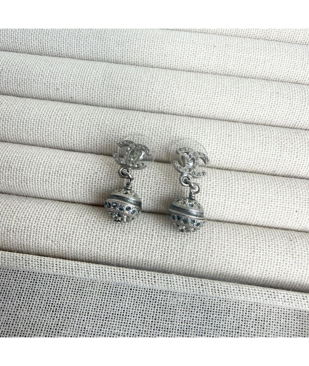 CHANEL Серебряные серьги, фото 4