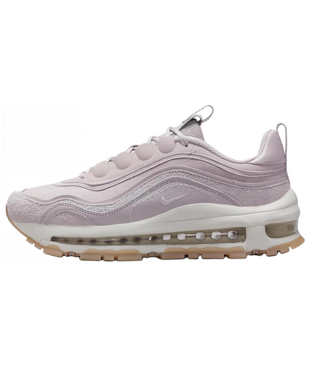 NIKE Фиолетовые кожаные кроссовки, фото 2