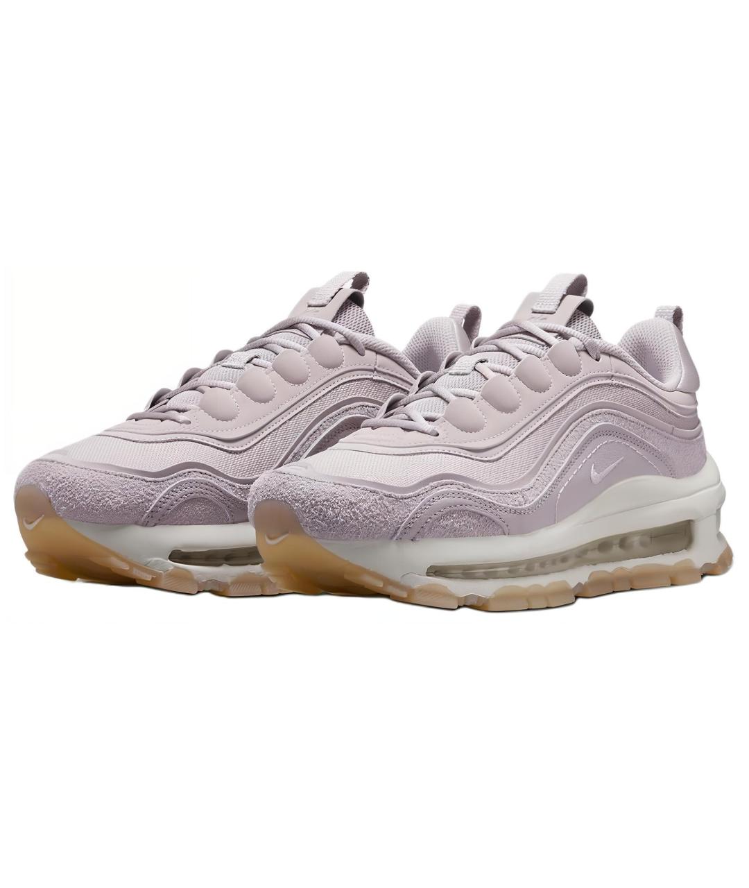 NIKE Фиолетовые кожаные кроссовки, фото 3