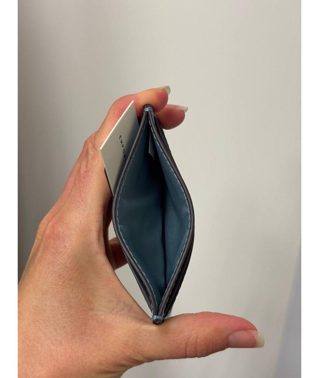 TORY BURCH Голубой кожаный кардхолдер, фото 4