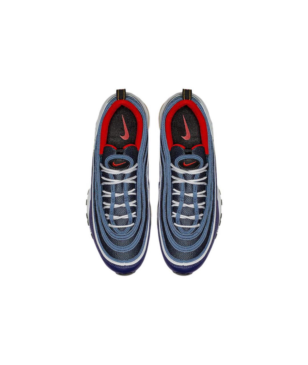 NIKE Синие кожаные низкие кроссовки / кеды, фото 3