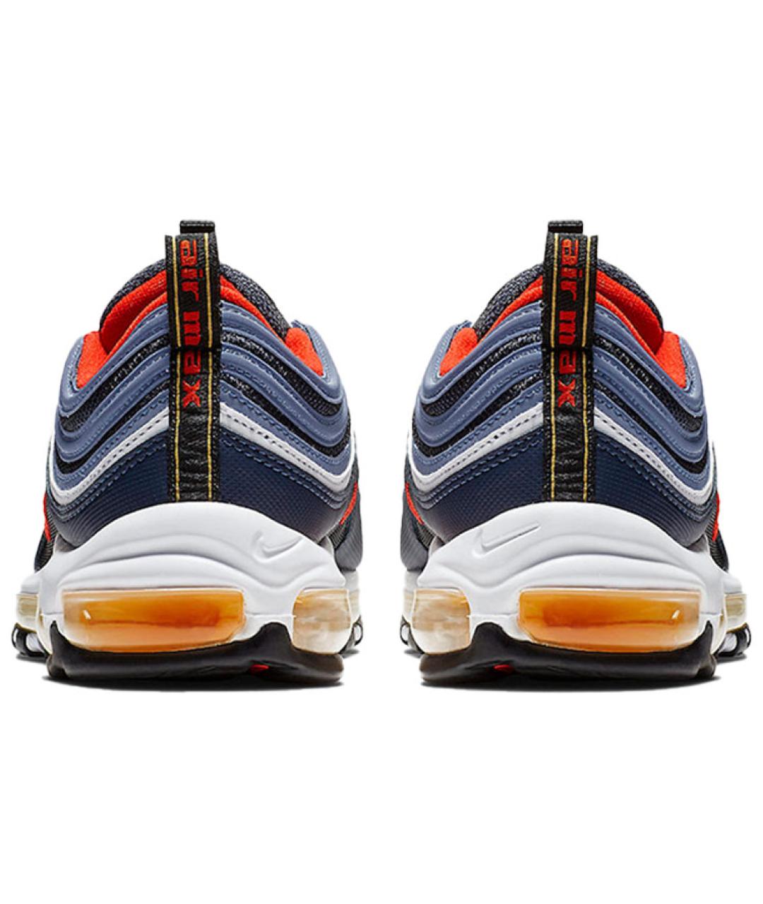 NIKE Синие кожаные низкие кроссовки / кеды, фото 4