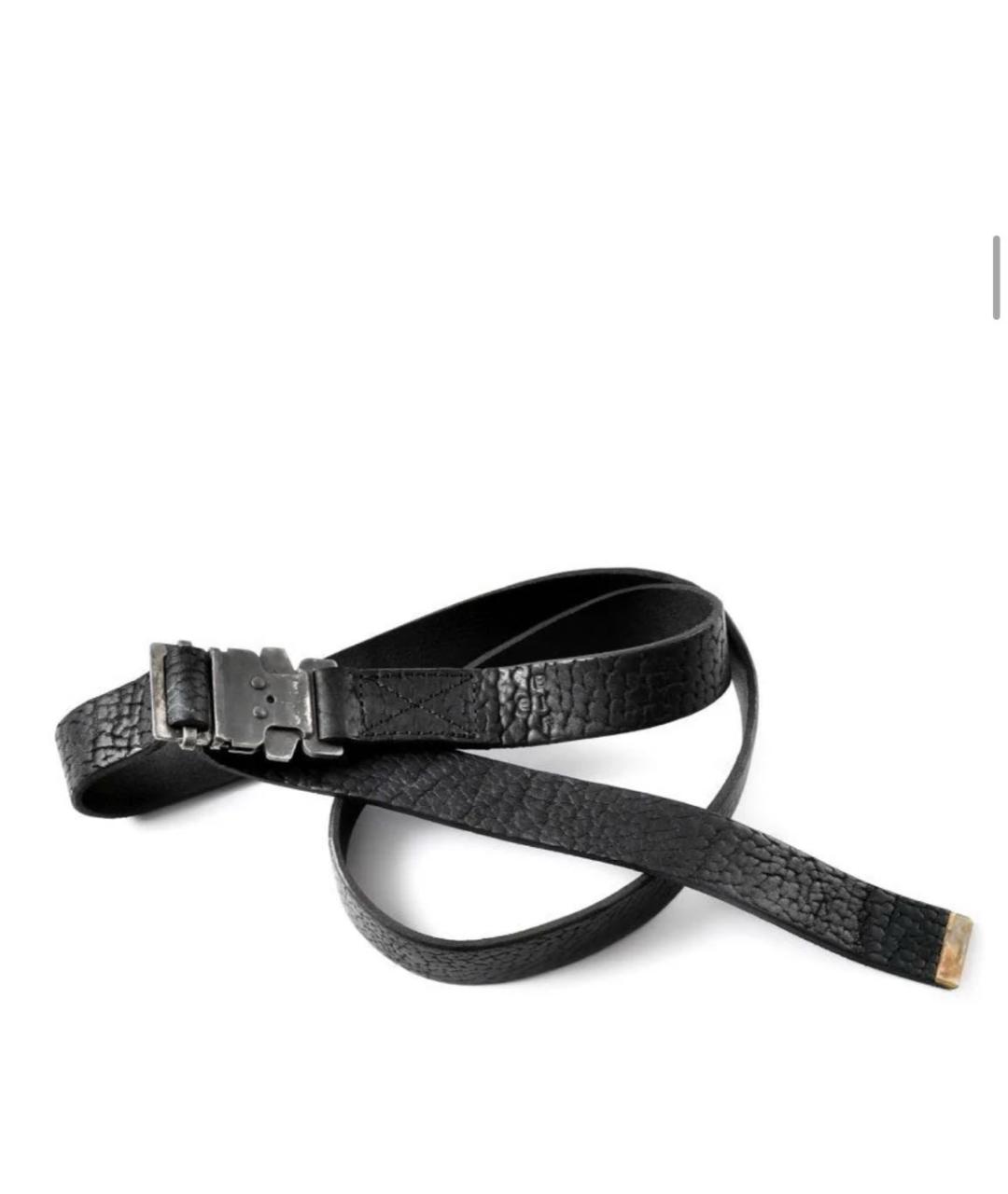 GUIDI Черный кожаный ремень, фото 5