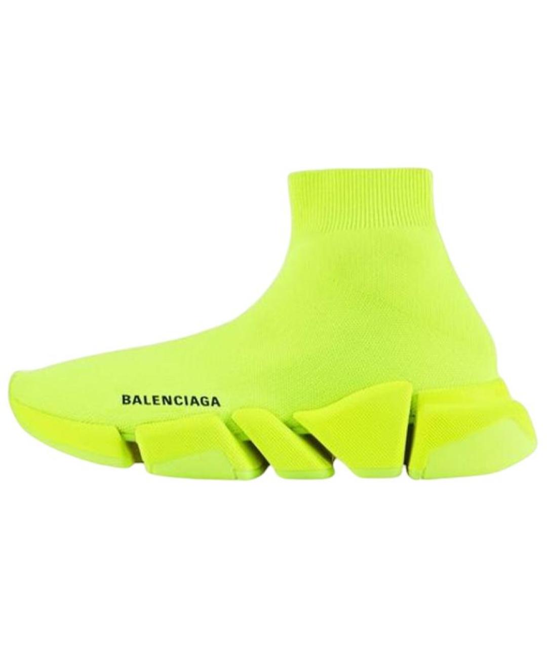BALENCIAGA Желтые текстильные кроссовки, фото 2