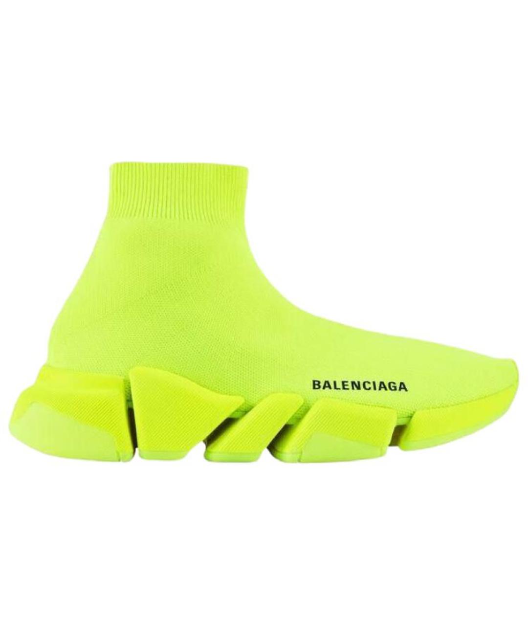 BALENCIAGA Желтые текстильные кроссовки, фото 6