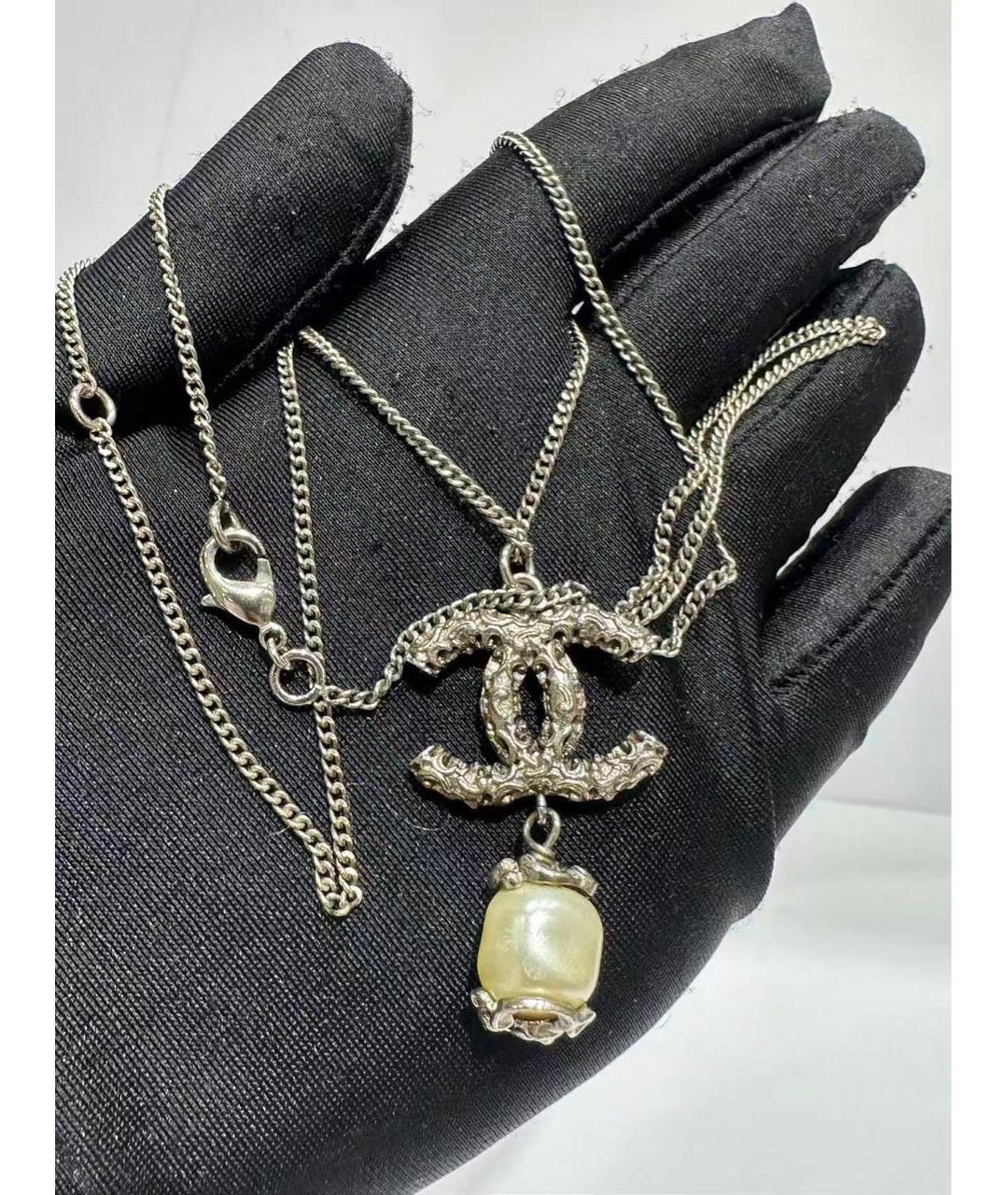 CHANEL Серебряное колье, фото 3