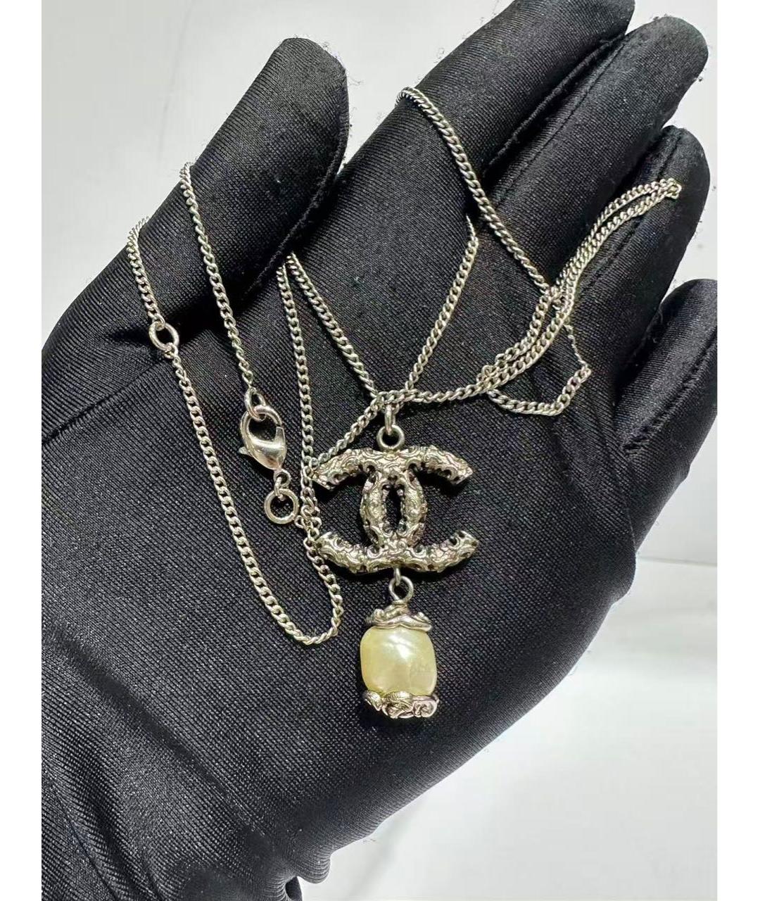 CHANEL Серебряное колье, фото 2