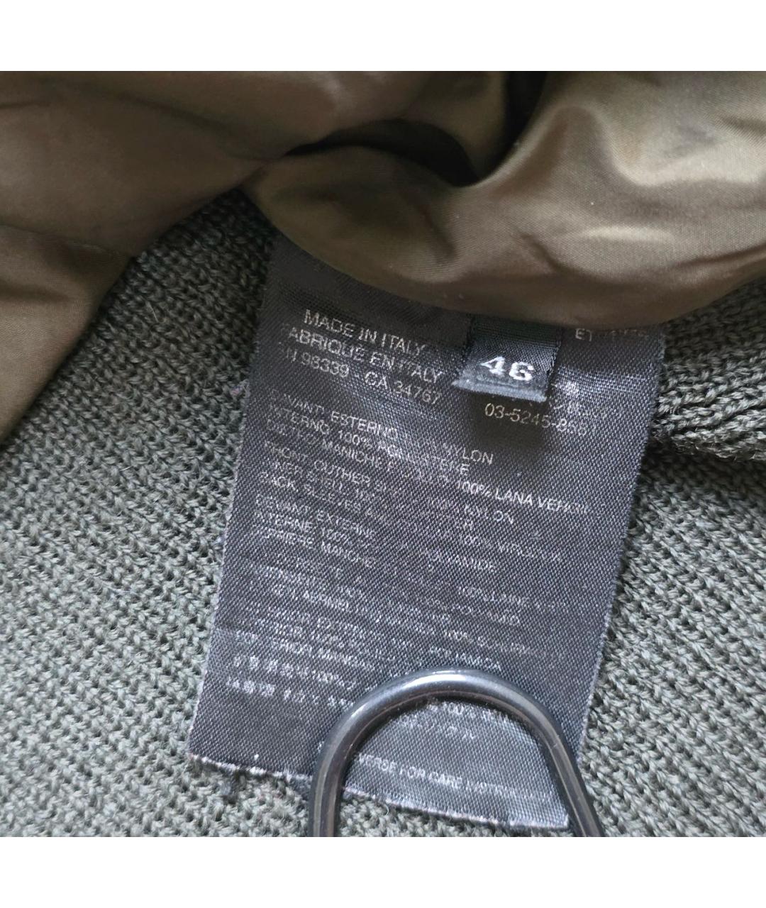 PRADA Хаки полиамидовая куртка, фото 6