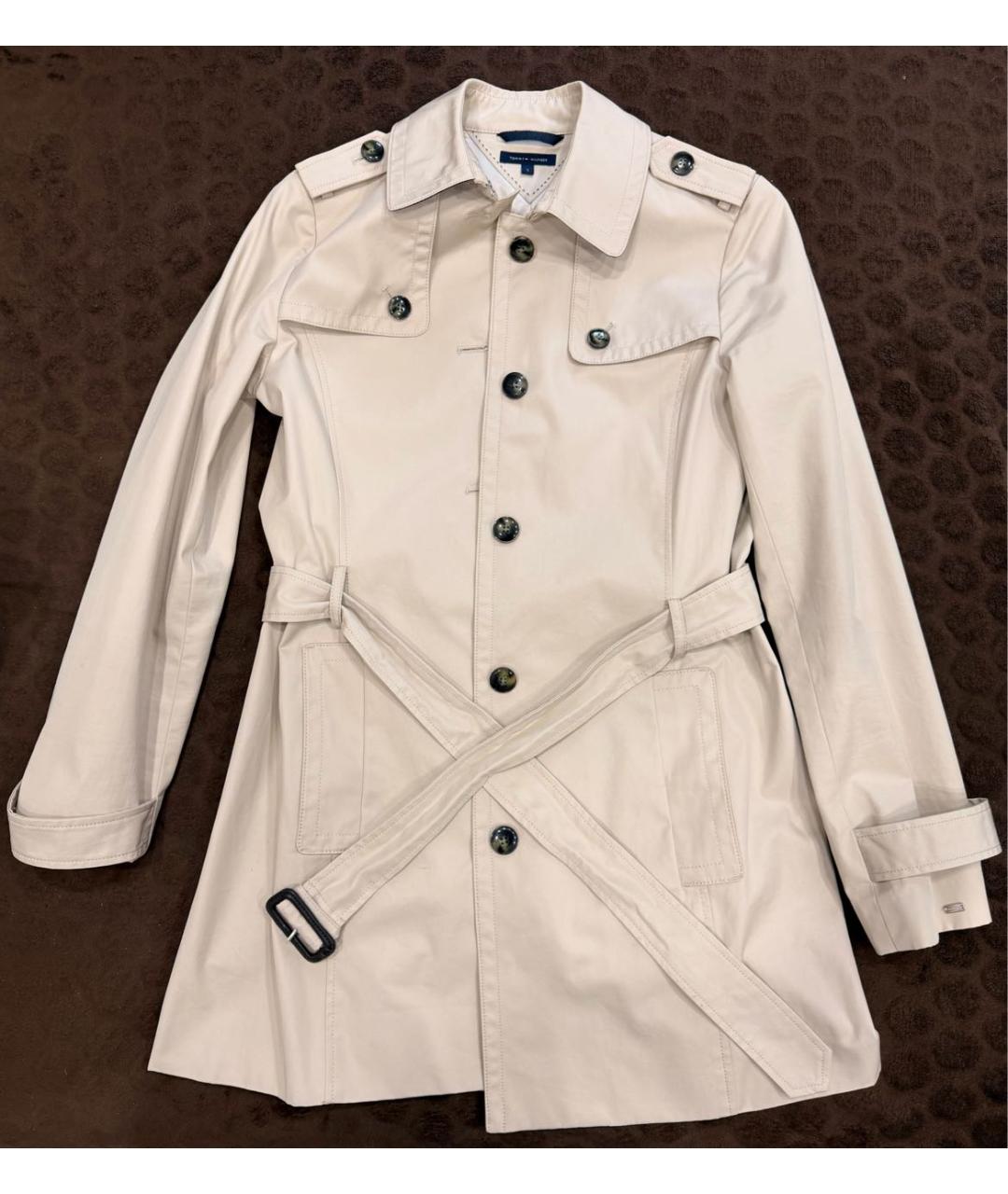 TOMMY HILFIGER Бежевый хлопковый тренч/плащ, фото 5