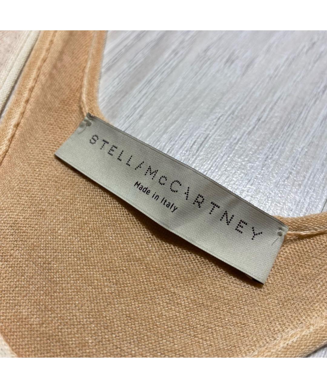 STELLA MCCARTNEY Оранжевая хлопковая майка, фото 4