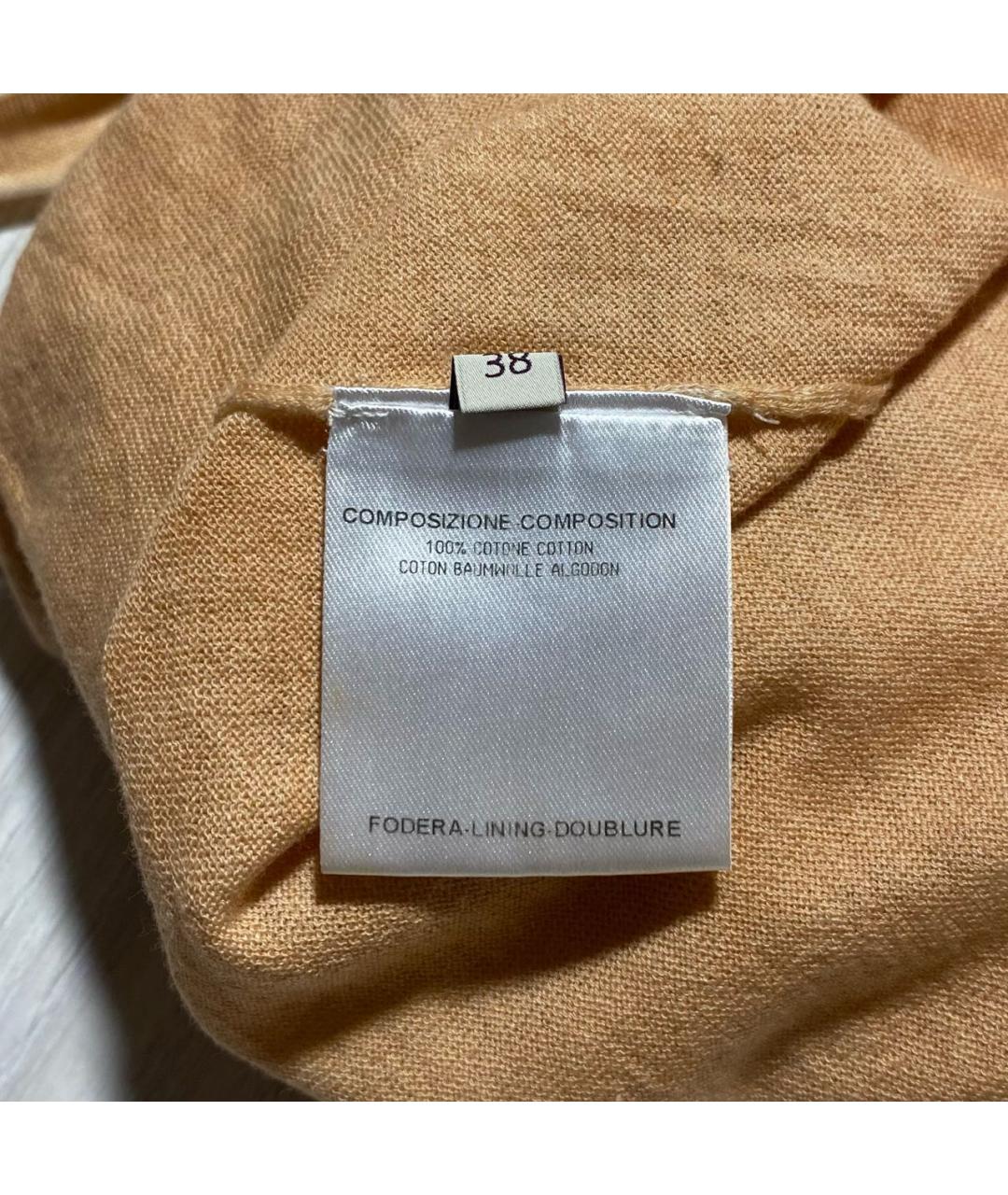 STELLA MCCARTNEY Оранжевая хлопковая майка, фото 7