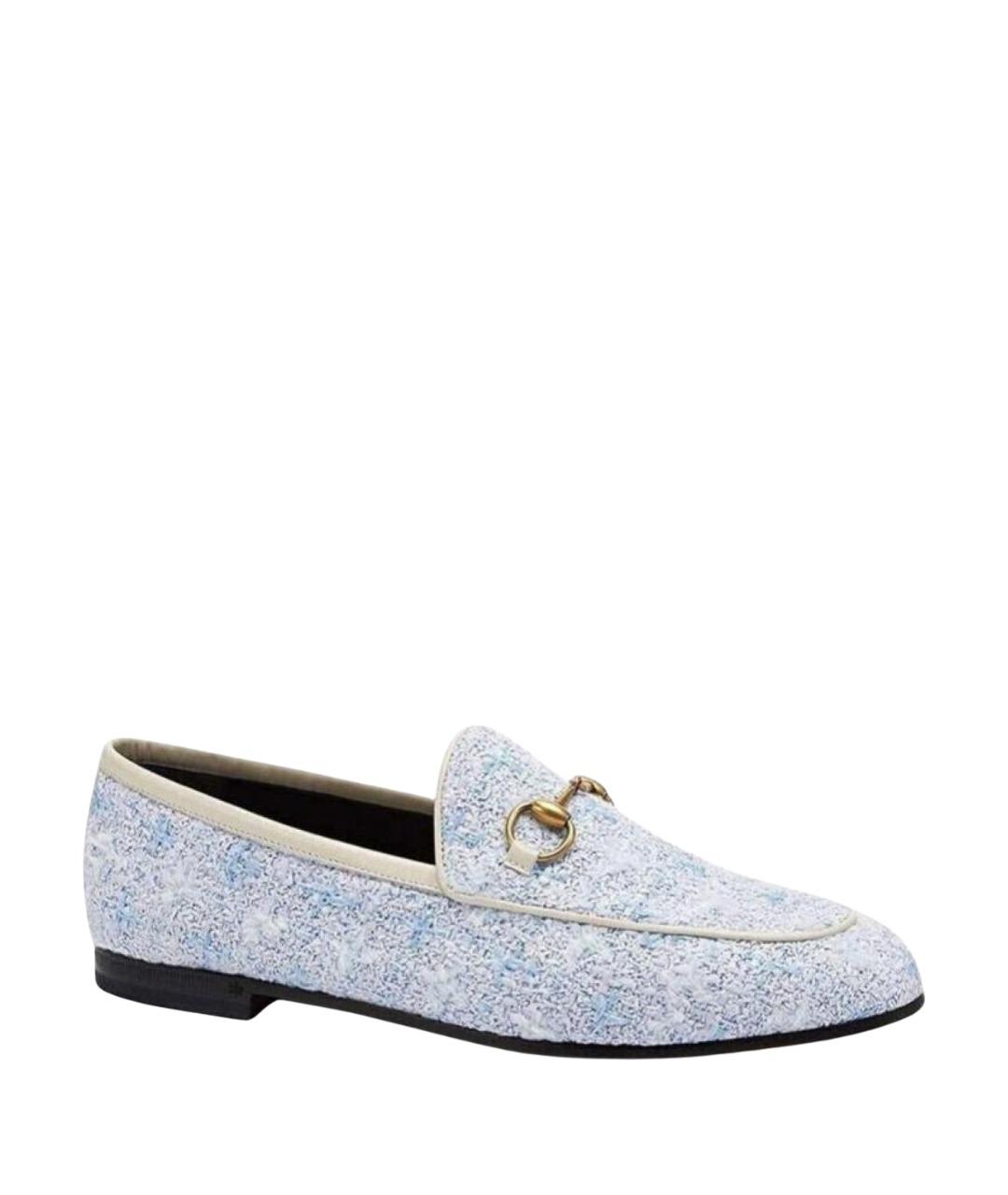 GUCCI Голубые лоферы, фото 1