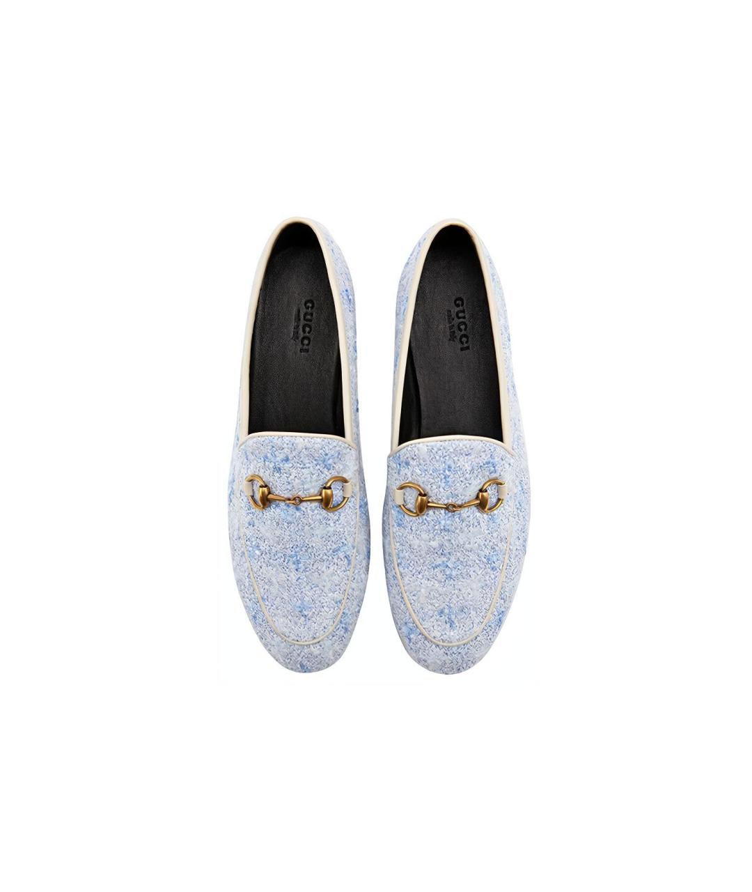 GUCCI Голубые лоферы, фото 5