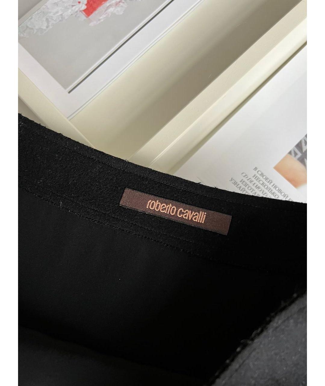 ROBERTO CAVALLI Черная юбка мини, фото 3