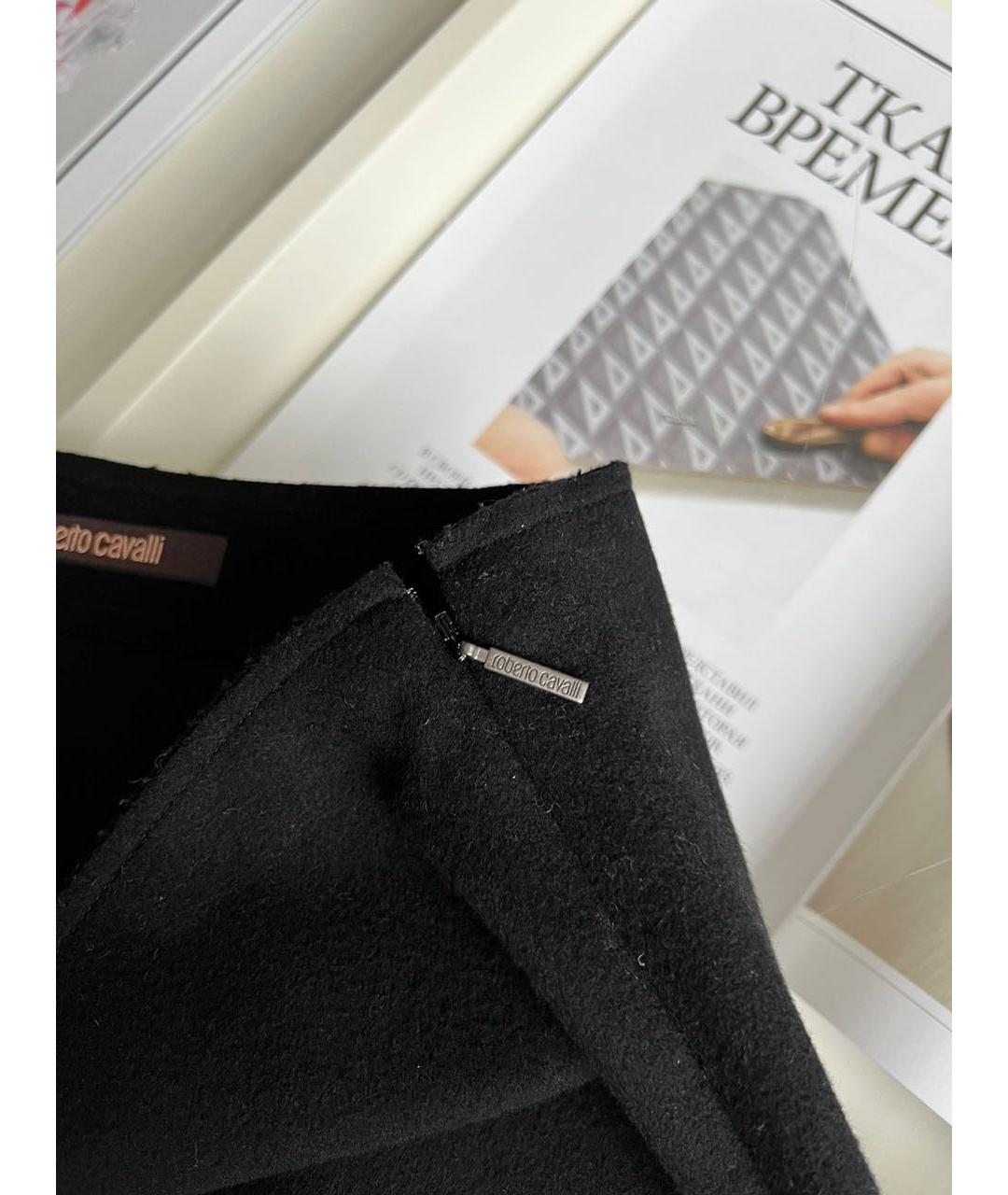 ROBERTO CAVALLI Черная юбка мини, фото 4