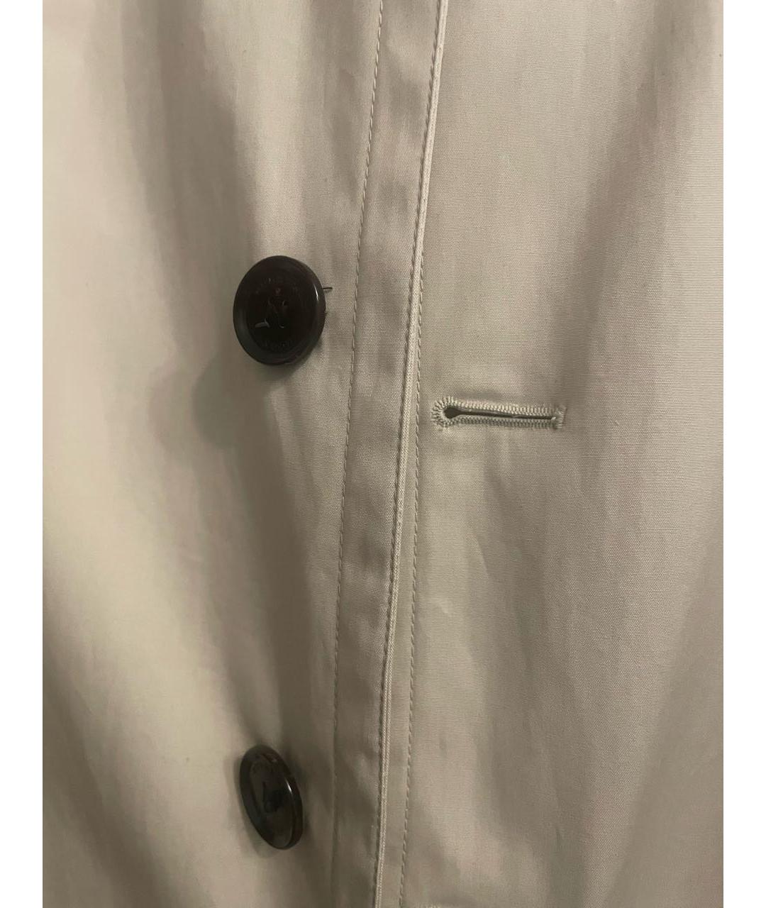 BURBERRY Бежевое хлопковое пальто, фото 4