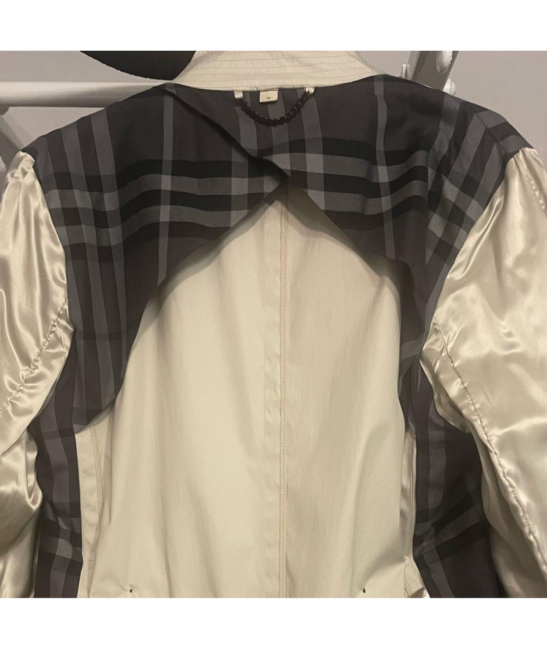 BURBERRY Бежевое хлопковое пальто, фото 3