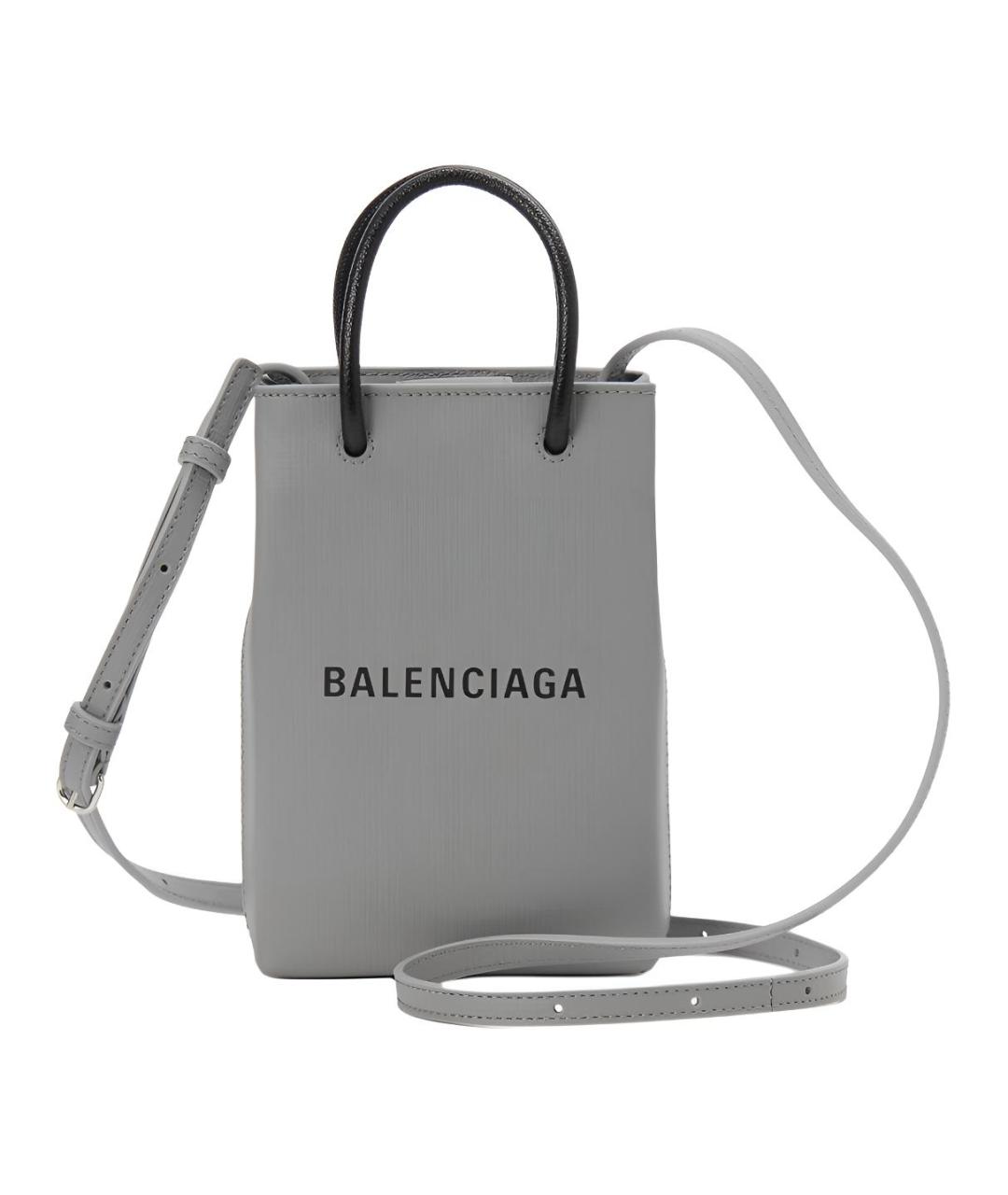 BALENCIAGA Серая сумка через плечо, фото 1