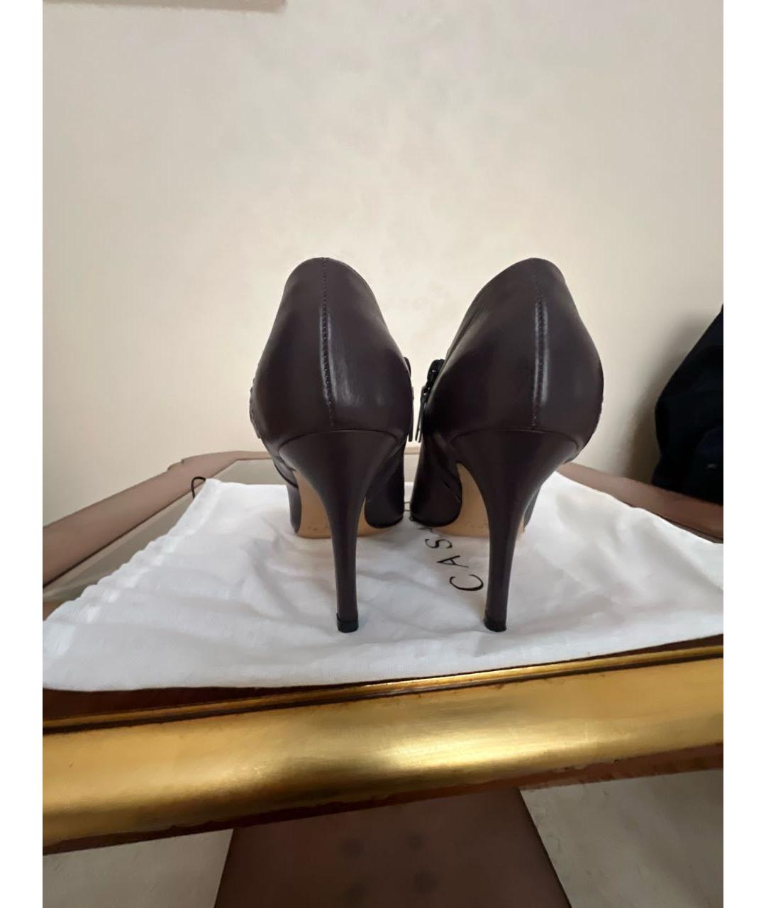 CASADEI Фиолетовые кожаные туфли, фото 4