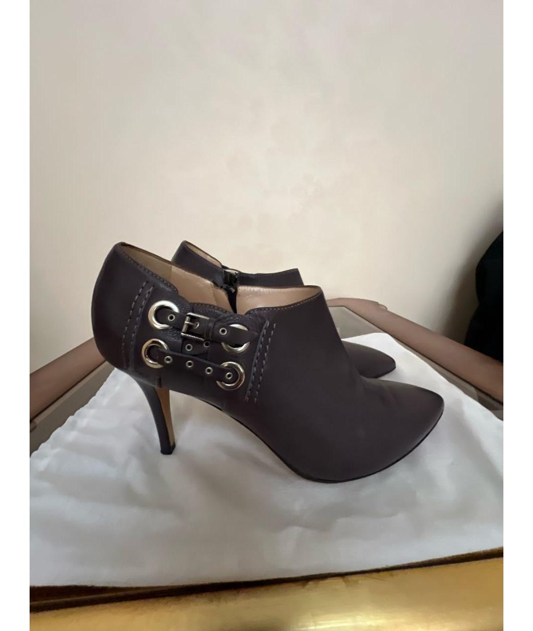 CASADEI Фиолетовые кожаные туфли, фото 5