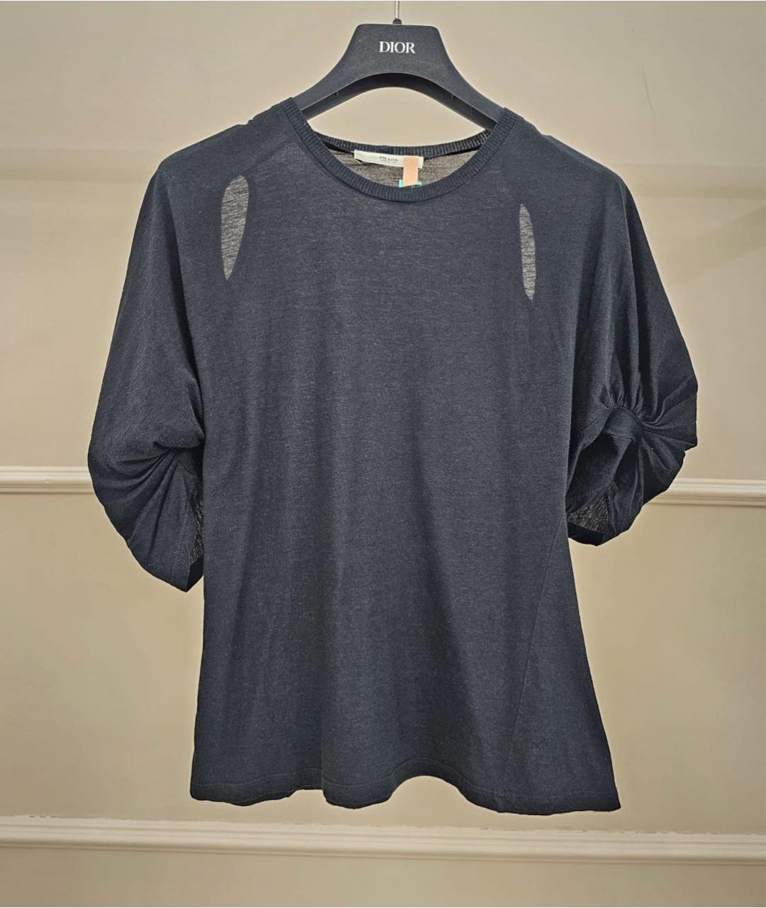 PRADA Черная футболка, фото 9