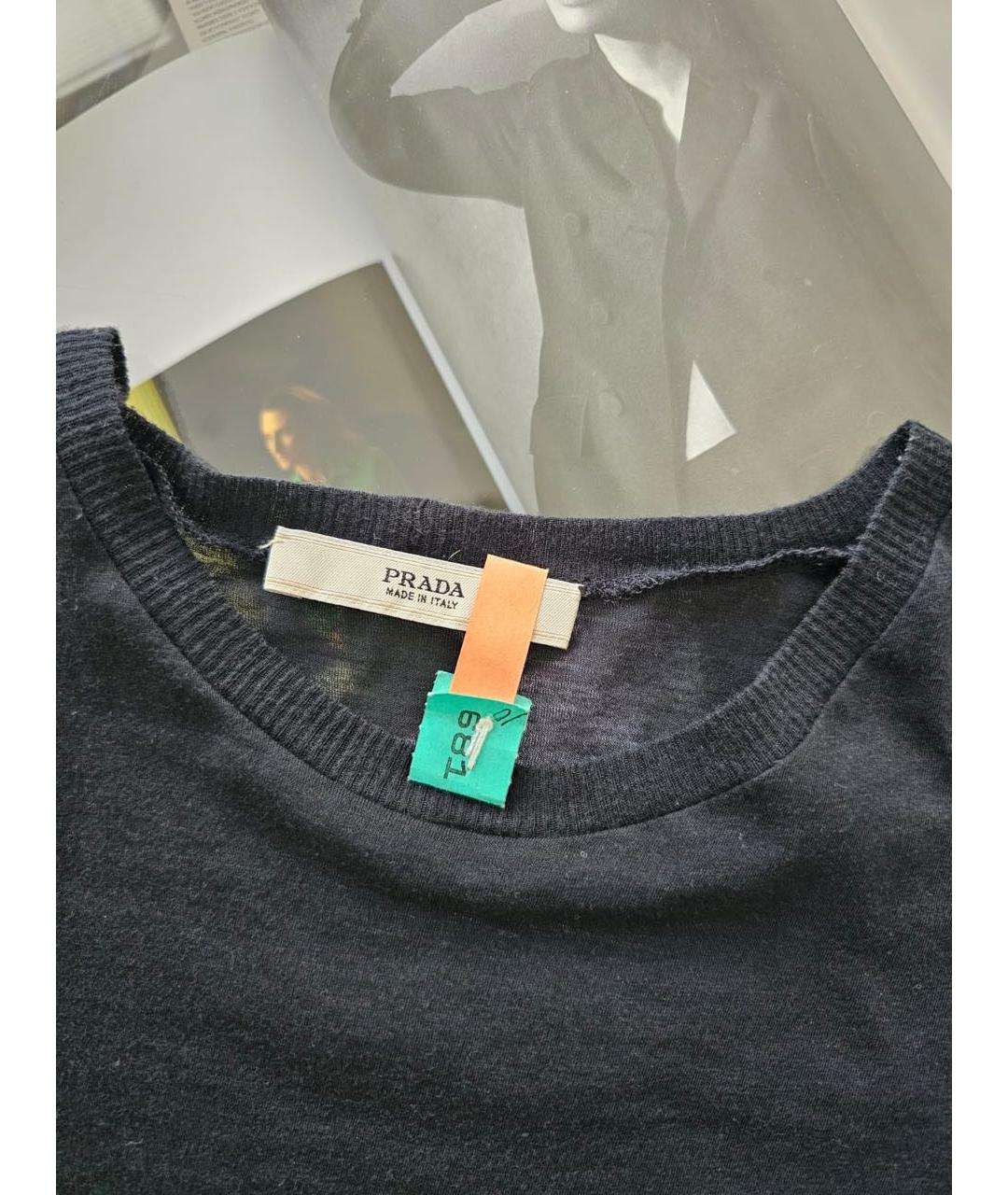 PRADA Черная футболка, фото 3