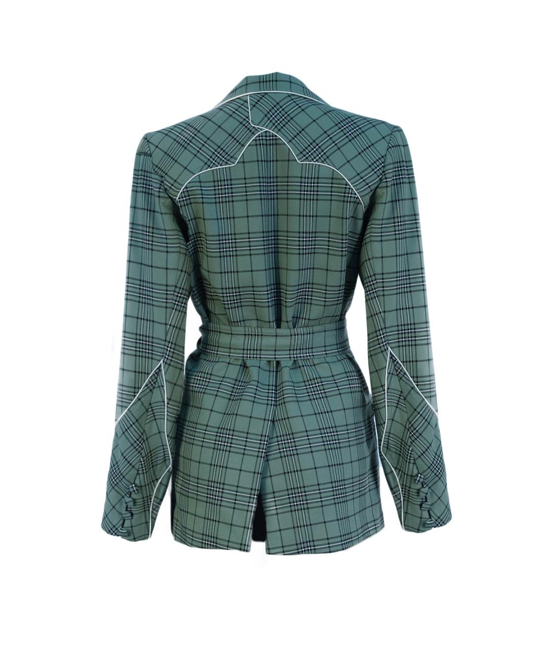 JOHANNA ORTIZ Зеленый полиэстеровый жакет/пиджак, фото 2