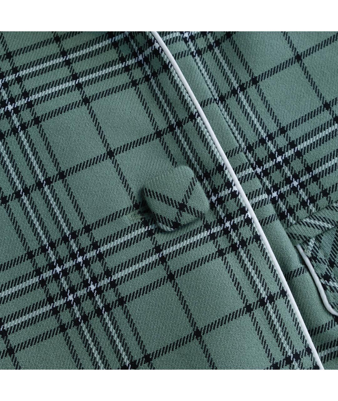 JOHANNA ORTIZ Зеленый полиэстеровый жакет/пиджак, фото 4