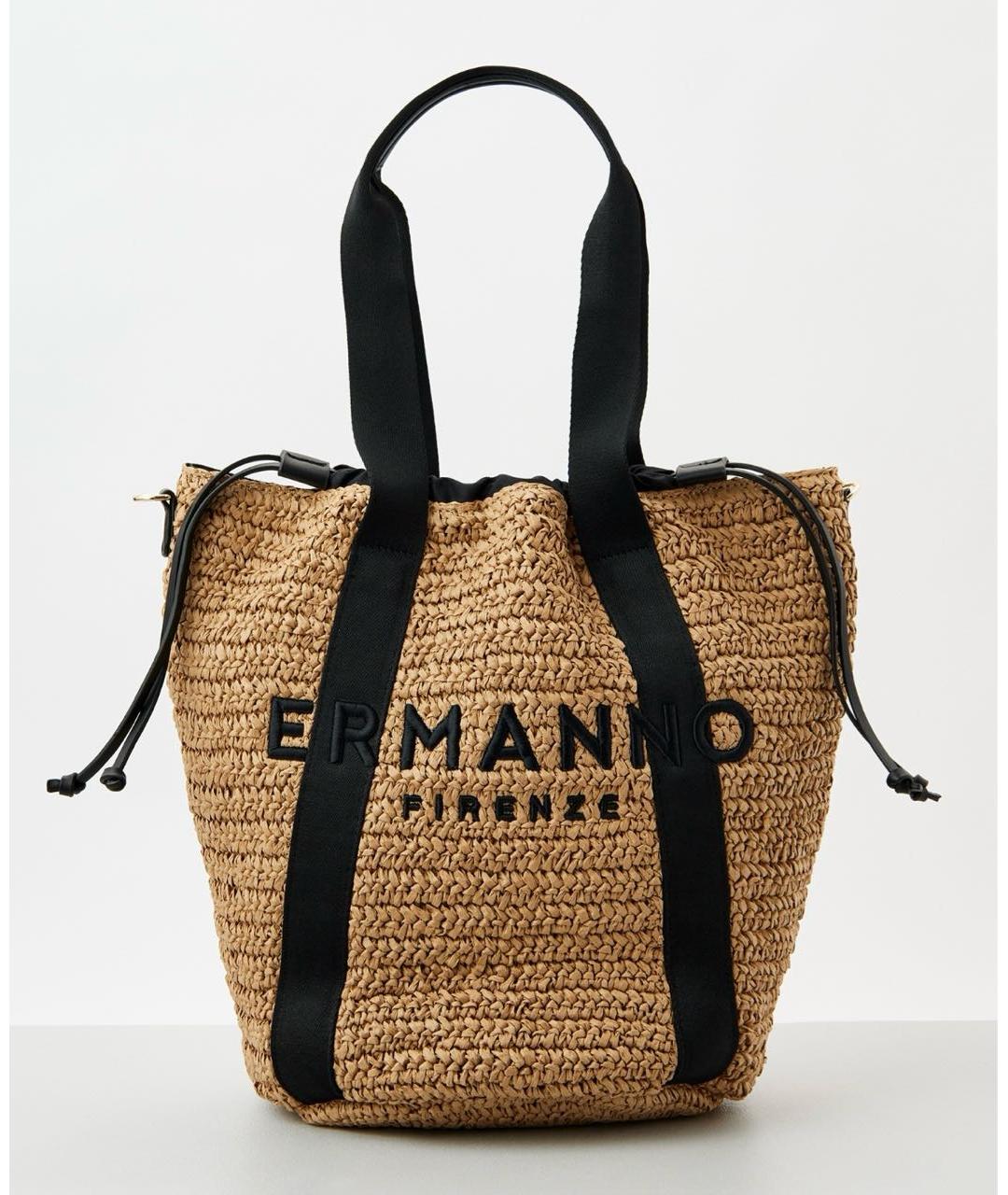 ERMANNO SCERVINO Бежевая сумка тоут, фото 8