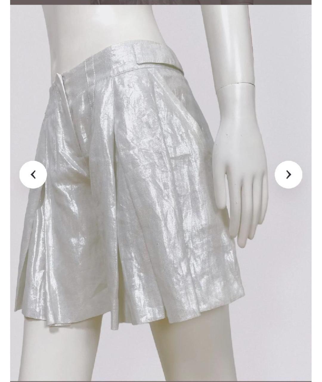 CHRISTIAN DIOR Белые льняные шорты, фото 6