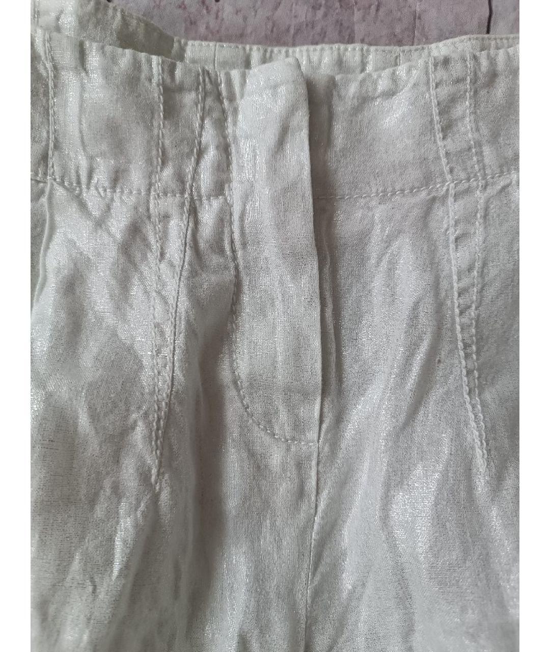 CHRISTIAN DIOR Белые льняные шорты, фото 3