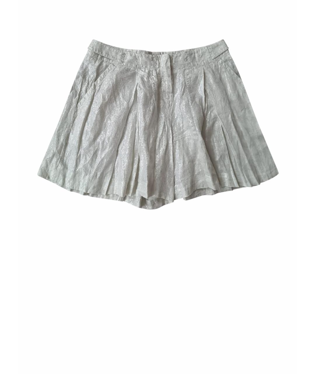 CHRISTIAN DIOR Белые льняные шорты, фото 1