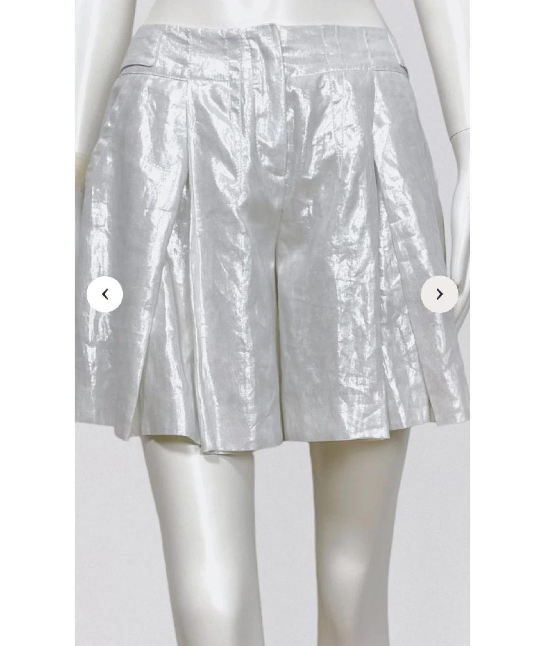 CHRISTIAN DIOR Белые льняные шорты, фото 7