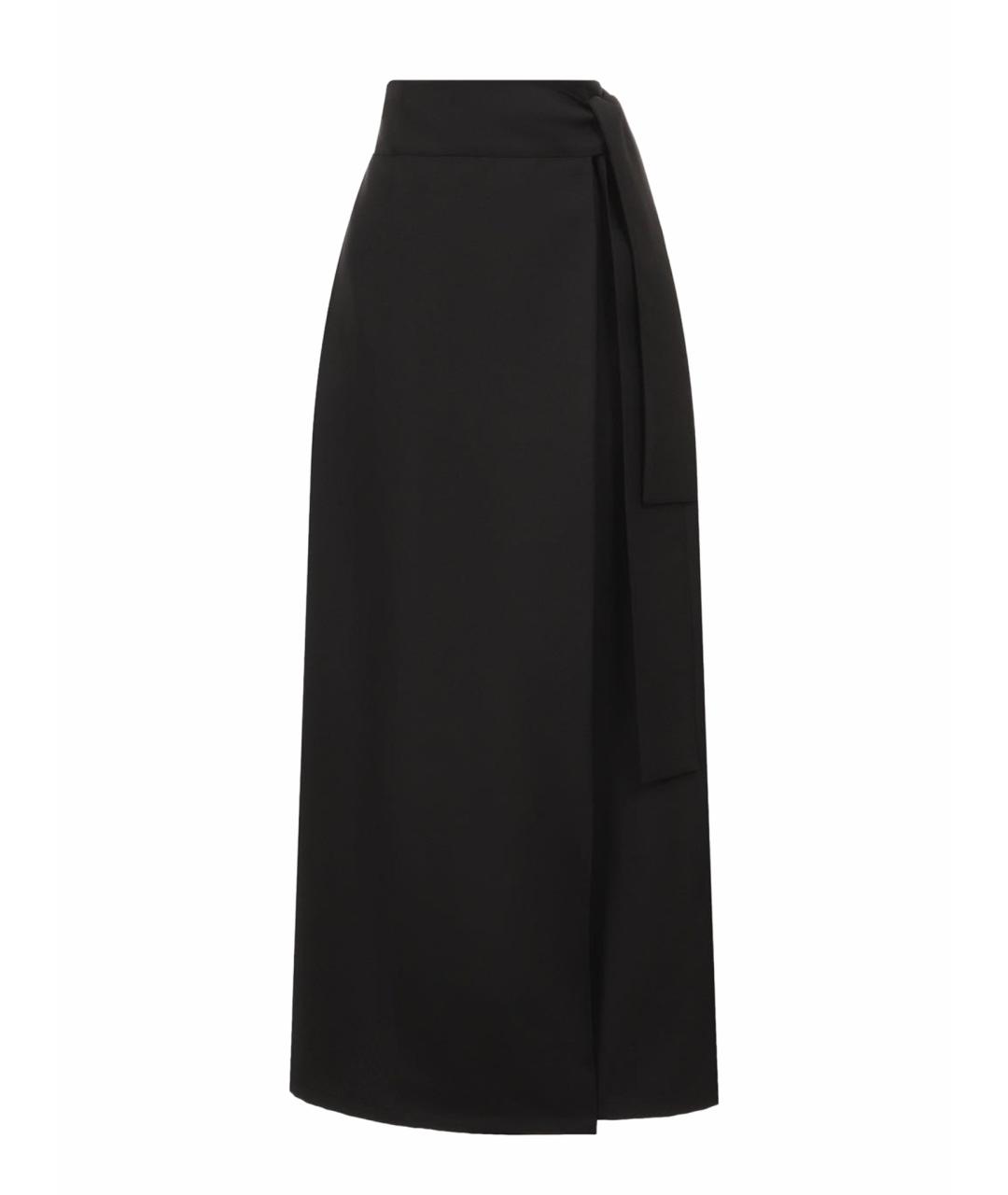 KITON Черная кашемировая юбка миди, фото 1