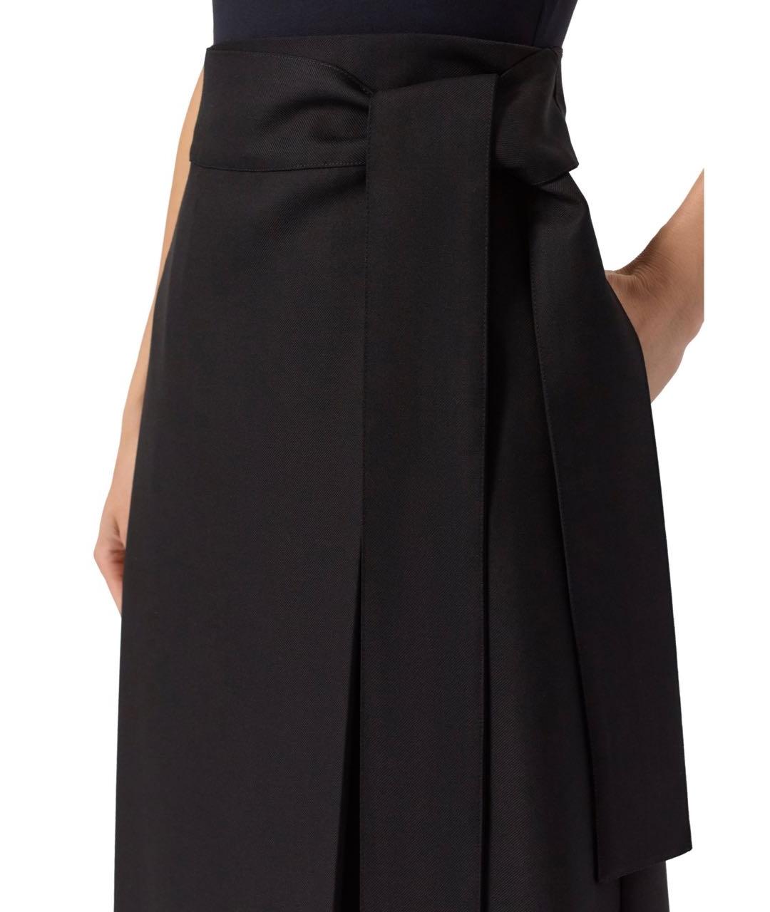 KITON Черная кашемировая юбка миди, фото 4