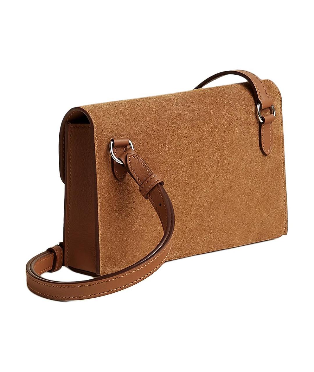 HERMES Коричневый кожаный кошелек, фото 3