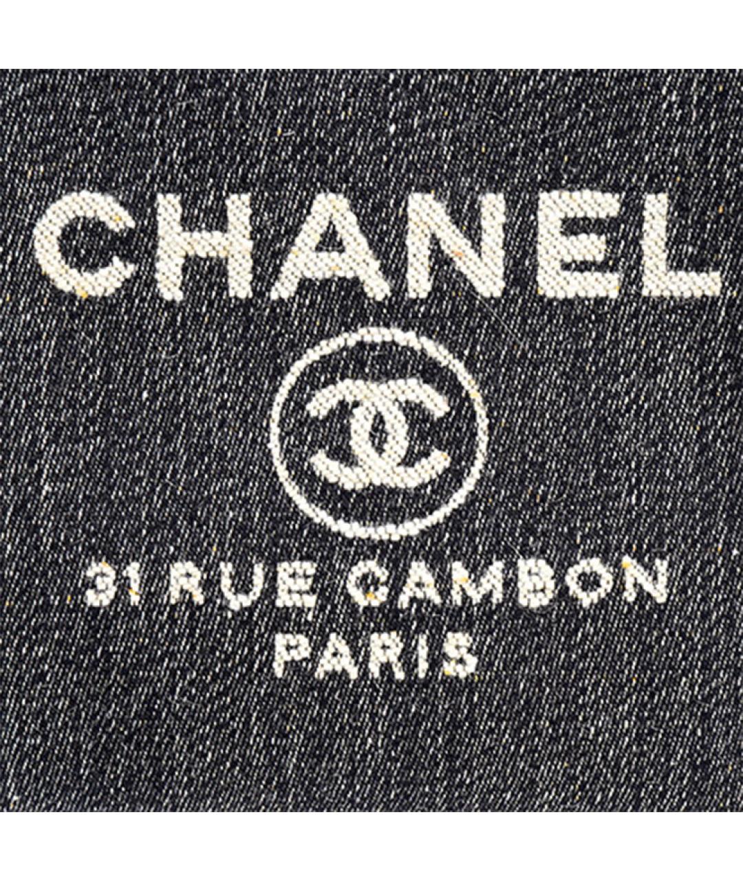 CHANEL Темно-синяя сумка через плечо, фото 5