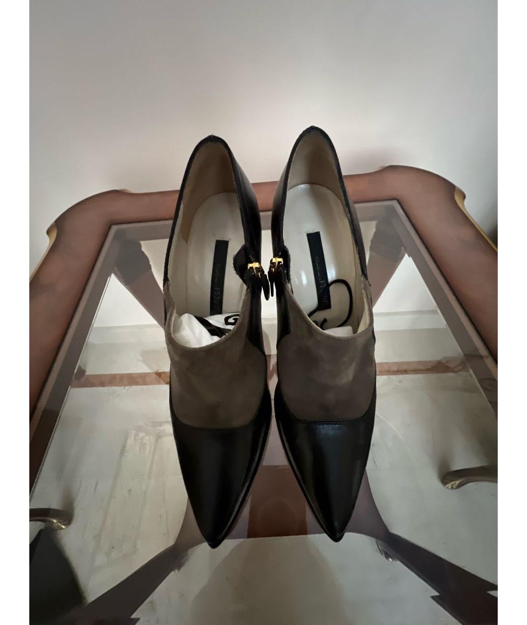 ALBERTA FERRETTI Черные кожаные туфли, фото 2